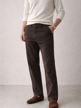 Tommy Bahama Brown Straight Leg Pants 34/32 Cotton Tencel Luxe Casual